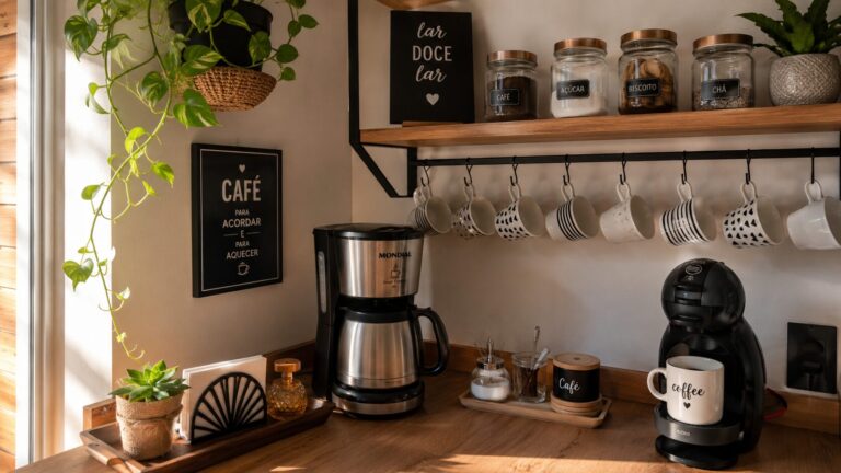 Cantinho do café em casa: monte gastando quase nada