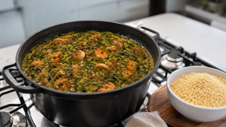 Caruru paraense com quiabo e camarão: receita completa