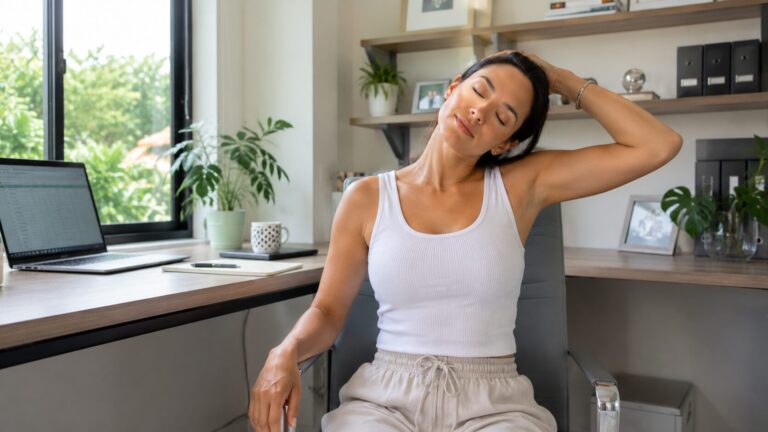 Dor nas costas do home office: alongue em 3 minutos
