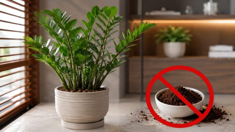 Borra de café na zamioculcas: por que é um erro grave