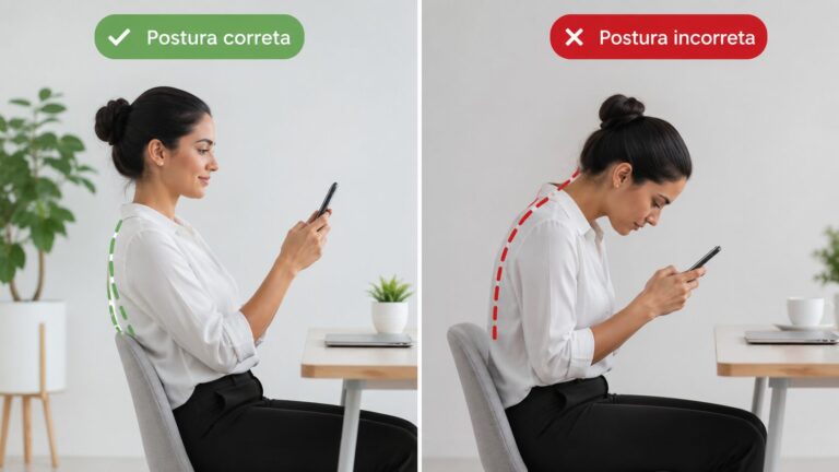 Postura no celular: o efeito que ninguém percebe