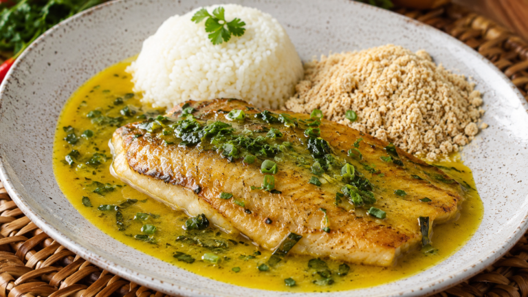 Filé de peixe ao molho de tucupi: receita diferente para variar o almoço