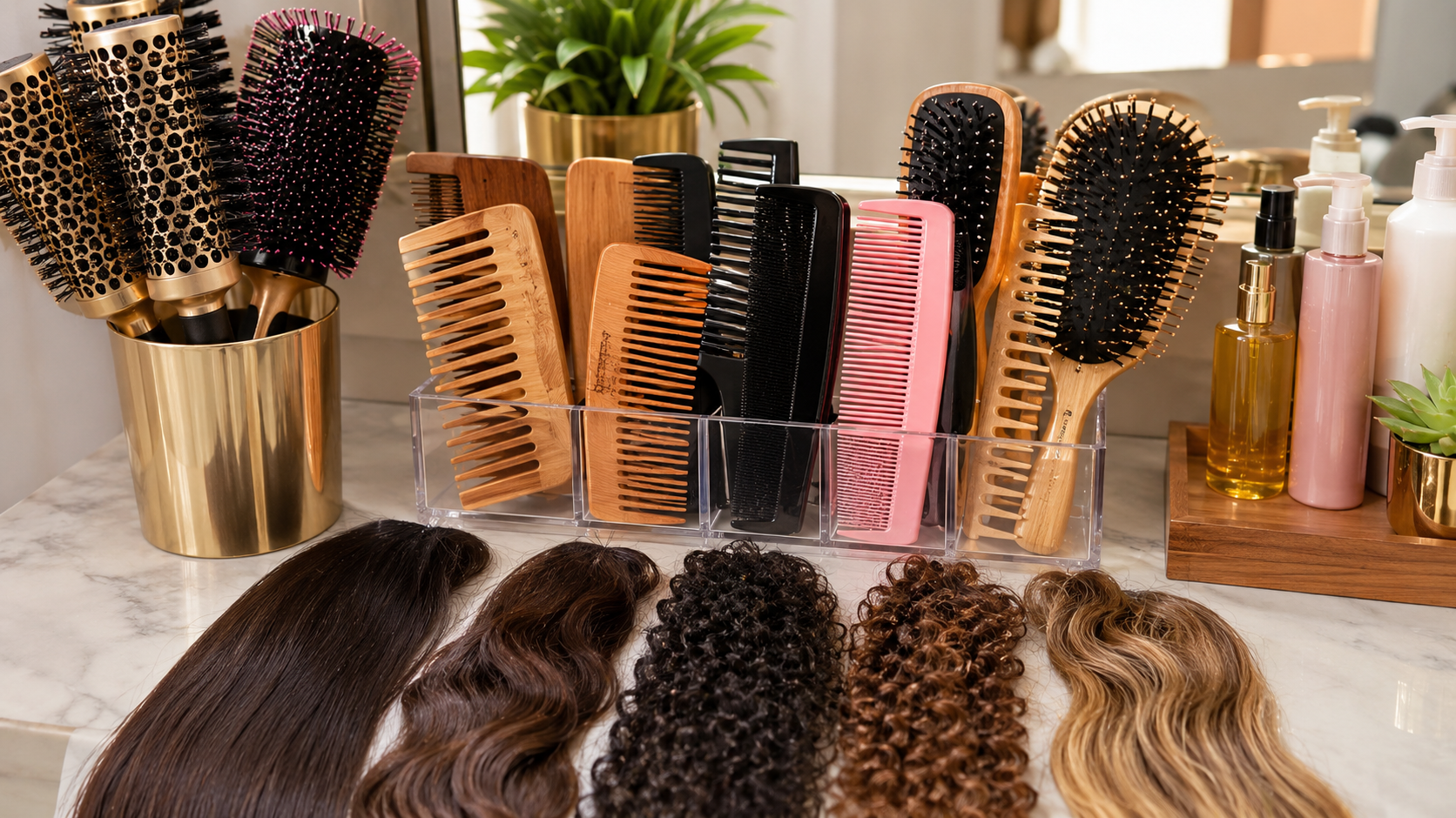 Pente de madeira ou plástico? Descubra qual combina melhor com cada tipo de cabelo Pente de madeira ou plástico? Descubra qual combina melhor com cada tipo de cabelo