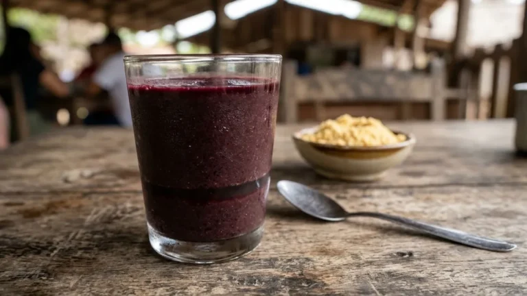 Açaí batido separa em menos de 30 minutos quando a polpa perde agitação e a mistura fica com gordura em cima
