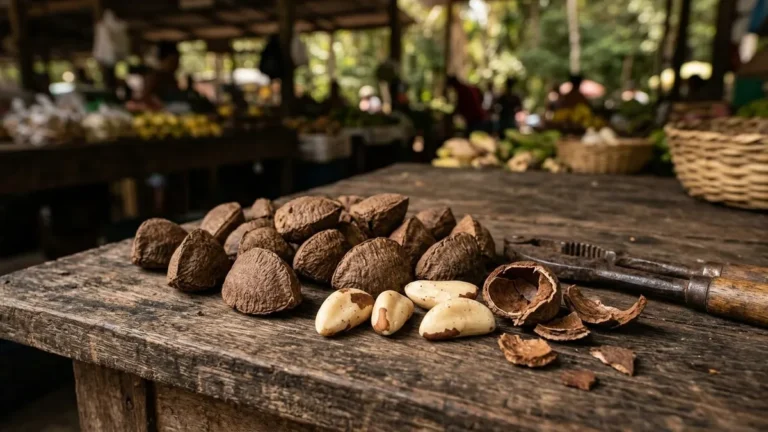 Castanha-do-Pará range entre os dentes e perde sabor no calor do armário dentro de um saco plástico aberto