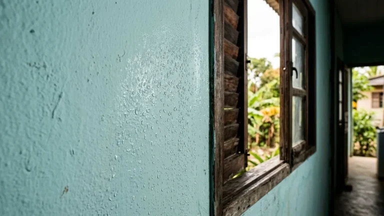Parede pinga água no calor úmido do Pará e dois testes mostram se o problema vem do vapor ou da chuva