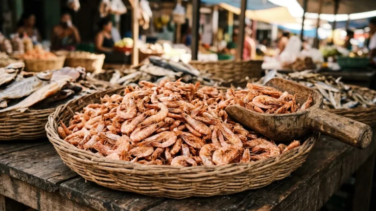 Camarão regional do Pará seco ao sol mantém a casca para proteger a carne e concentrar sabor em três preparos