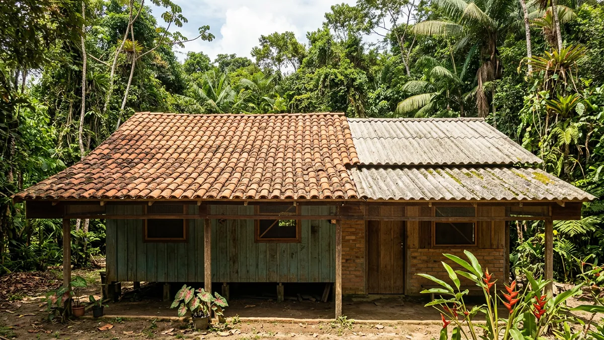 Telha de barro e chapa de fibrocimento mudam o calor do quarto à tarde com duas saídas de ar no forro Telha de barro e chapa de fibrocimento mudam o calor do quarto à tarde com duas saídas de ar no forro