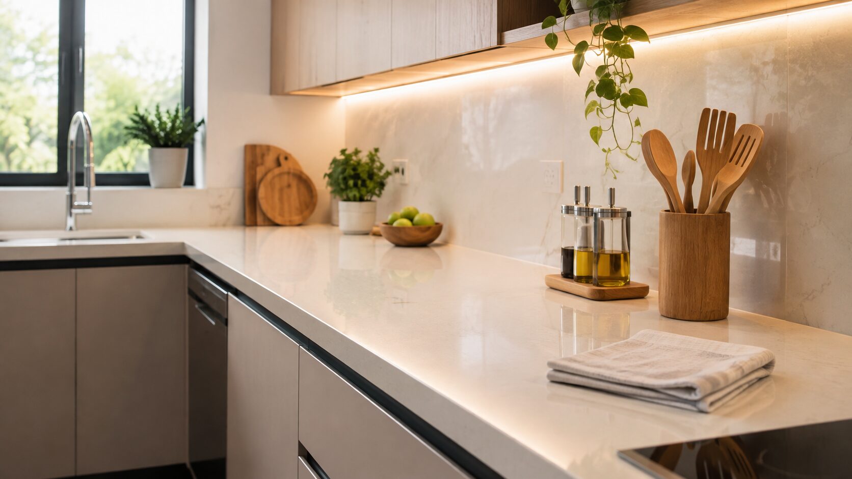 Bancada da cozinha sempre limpa: o hábito de apenas 2 minutos que muda tudo Bancada da cozinha sempre limpa: o hábito de apenas 2 minutos que muda tudo