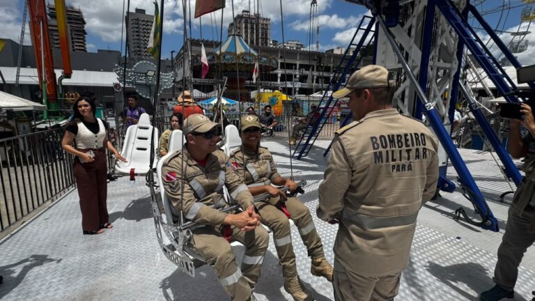 Brinquedos do Parque ITA passam por vistoria antes da abertura do Arraial de Nazaré em Belém