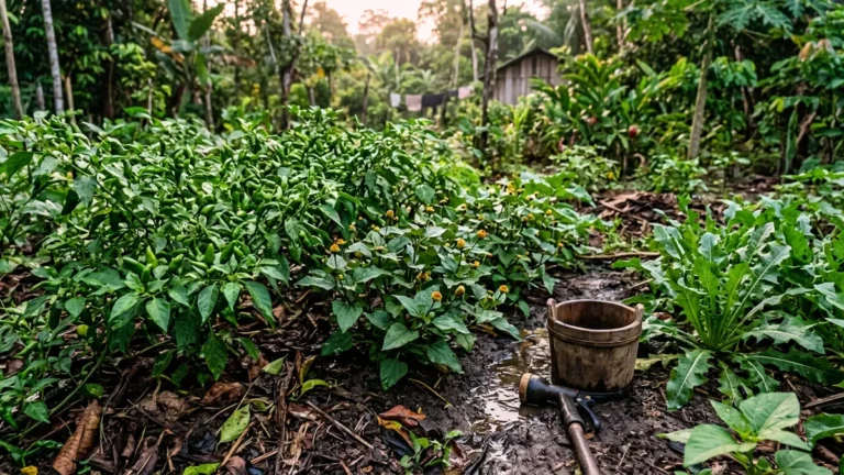 Regar plantas à noite no Pará mantém folhas molhadas por horas e a rega matinal reduz o caminho para fungos