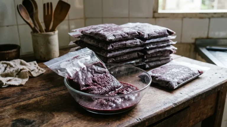 Como congelar açaí sem perder a textura ao descongelar