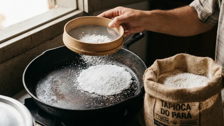Goma de tapioca esfarelando na frigideira causa e como resolver