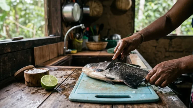 Cheiro de peixe nas mãos e na tábua, como tirar com limão e sal
