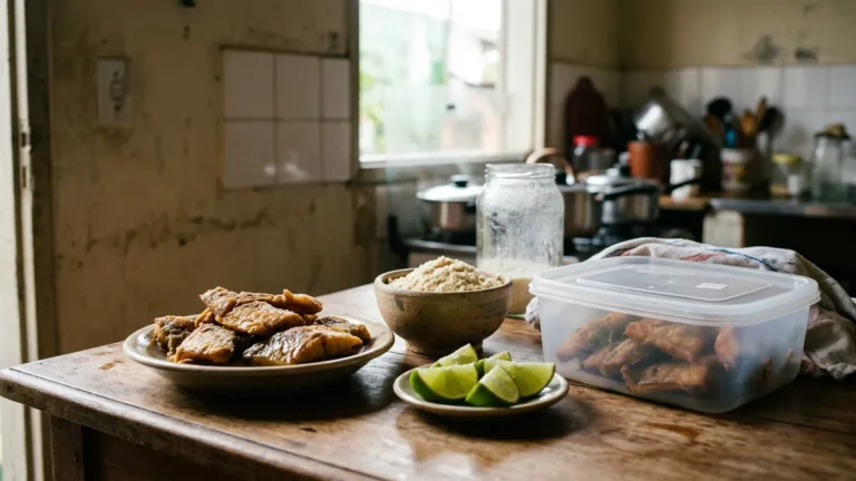 Peixe frito fora da geladeira dura quanto tempo no calor de Belém