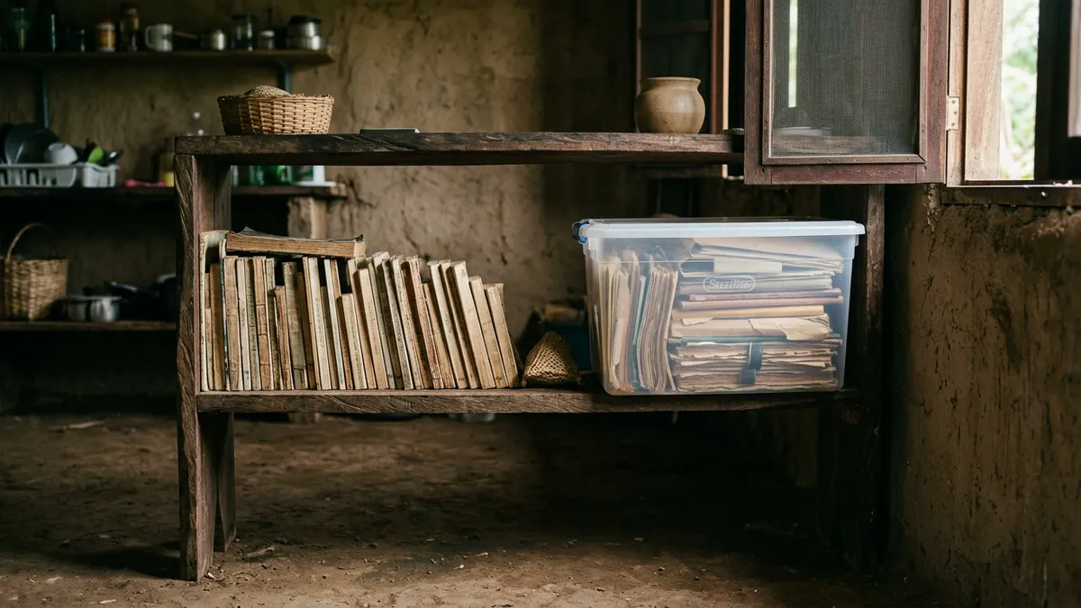 Livro e documento empenando, como guardar contra a umidade Livro e documento empenando, como guardar contra a umidade