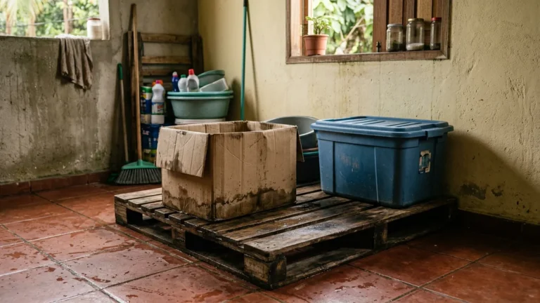 Caixa de papelão no chão atrai traça e barata, por quê e como evitar