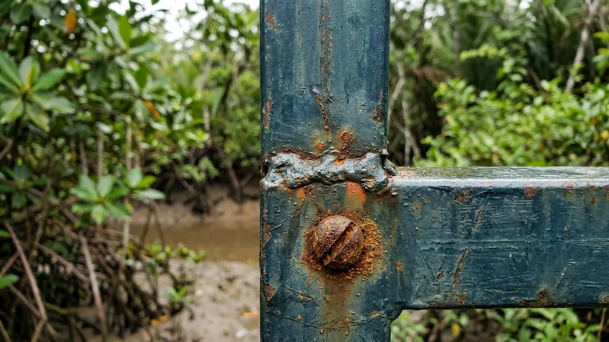 Portão de ferro com maresia como retardar a ferrugem na pintura Portão de ferro com maresia como retardar a ferrugem na pintura