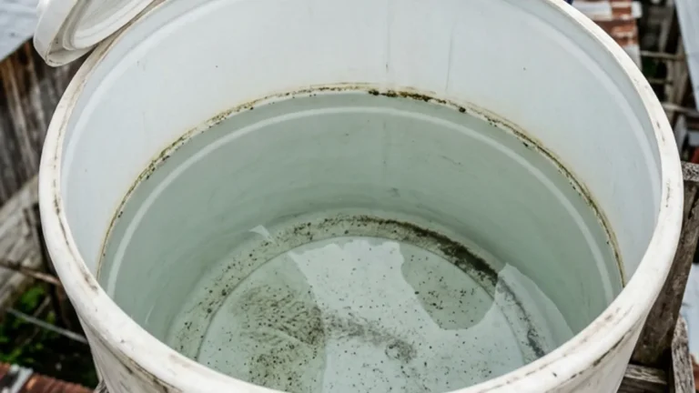 Caixa d’água com depósito no fundo exige limpeza a cada seis meses