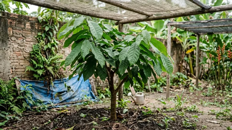 Cupuacuzeiro no quintal pequeno qual distância deixar do muro