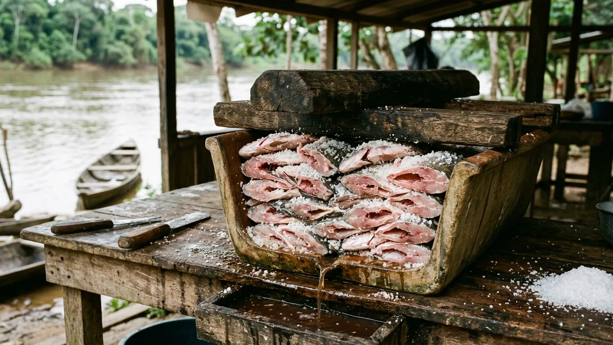 Como salgar peixe no interior do Pará para durar sem geladeira Como salgar peixe no interior do Pará para durar sem geladeira