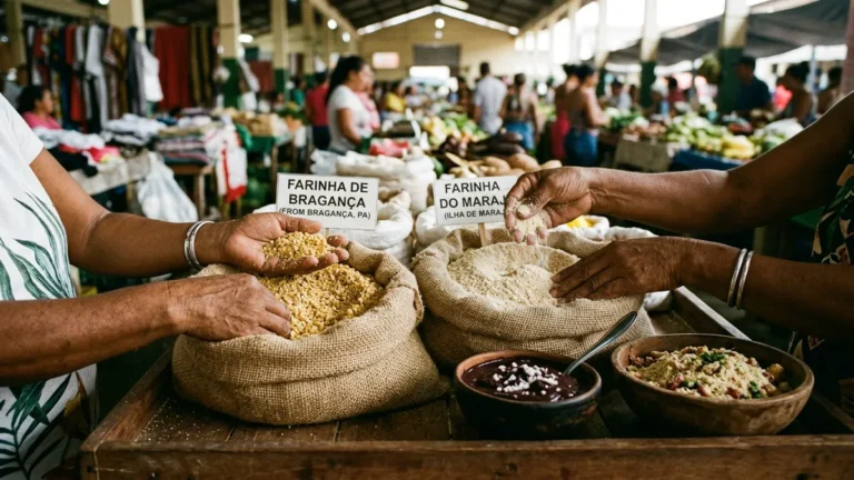 Farinha de Bragança ou do Marajó qual combina com açaí e farofa