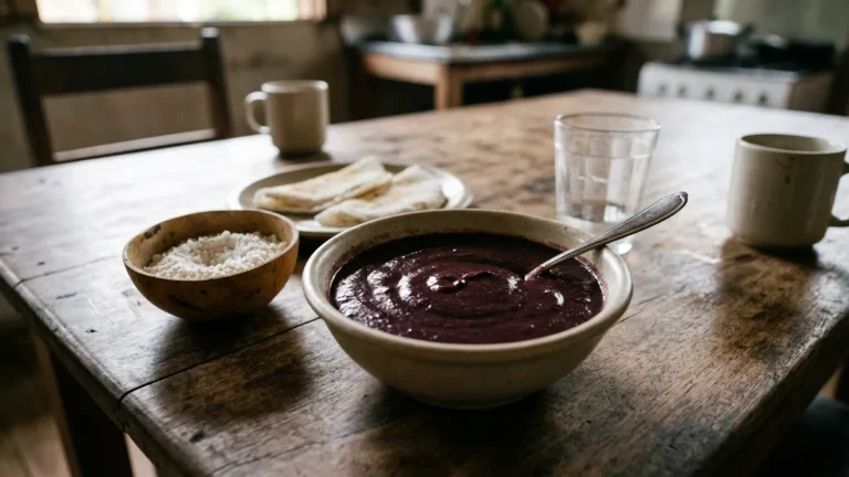 Como fazer mingau de açaí sem talhar a mistura