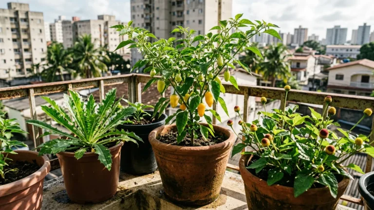 Como fazer horta em varanda pequena no calor de Belém com vasos certos
