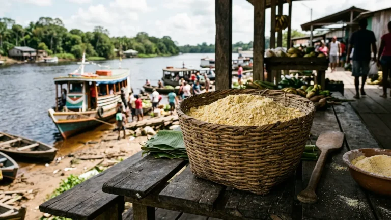 Farinha vendida por paneiro no interior do Pará entenda a medida tradicional