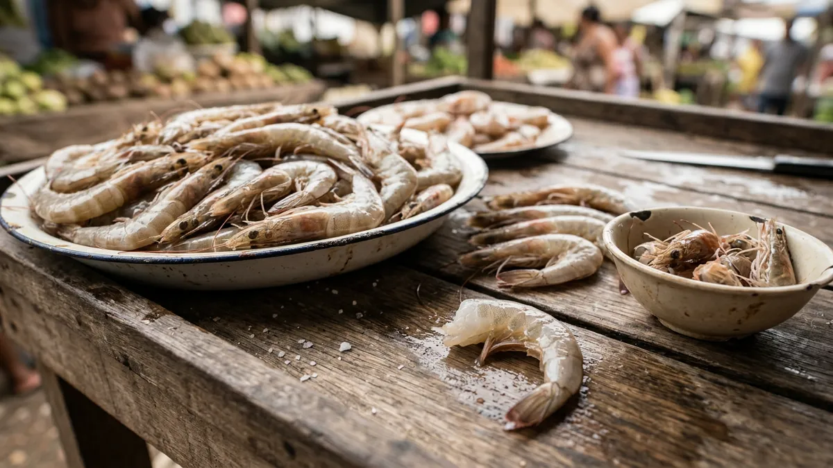 Como limpar camarão regional rápido sem perder a carne Como limpar camarão regional rápido sem perder a carne
