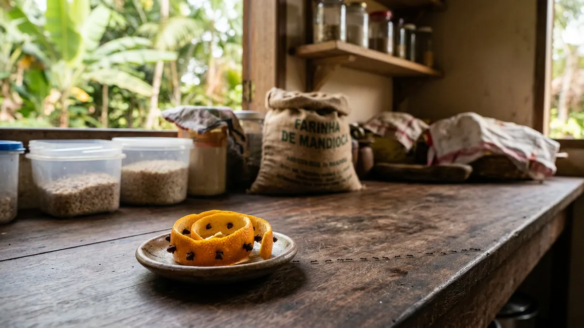 Casca de laranja e cravo contra formiga, o que funciona na cozinha Casca de laranja e cravo contra formiga, o que funciona na cozinha