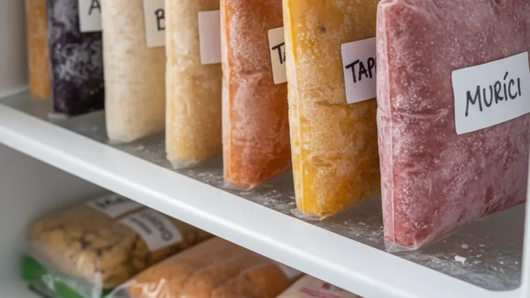Polpa de fruta congelada dura quanto tempo no freezer de casa depende da embalagem e temperatura
