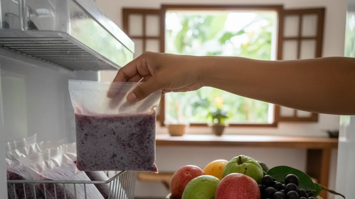 Como descongelar polpa de fruta sem perder o sabor do suco Como descongelar polpa de fruta sem perder o sabor do suco