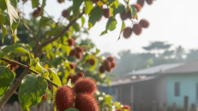 Urucum no quintal como plantar e colher sementes para fazer colorau