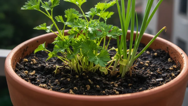 Como plantar salsa e cebolinha em vaso na varanda de Belém