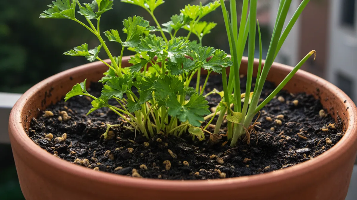 Como plantar salsa e cebolinha em vaso na varanda de Belém Como plantar salsa e cebolinha em vaso na varanda de Belém