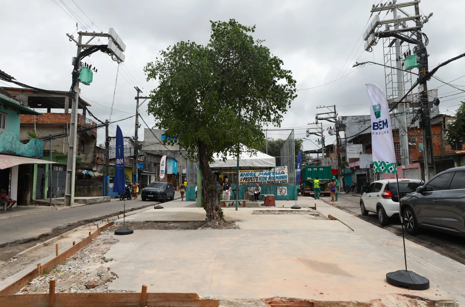 Praça Monte Alegre será reconstruída no Jurunas com quadra renovada, brinquedos e conclusão prevista em dois meses