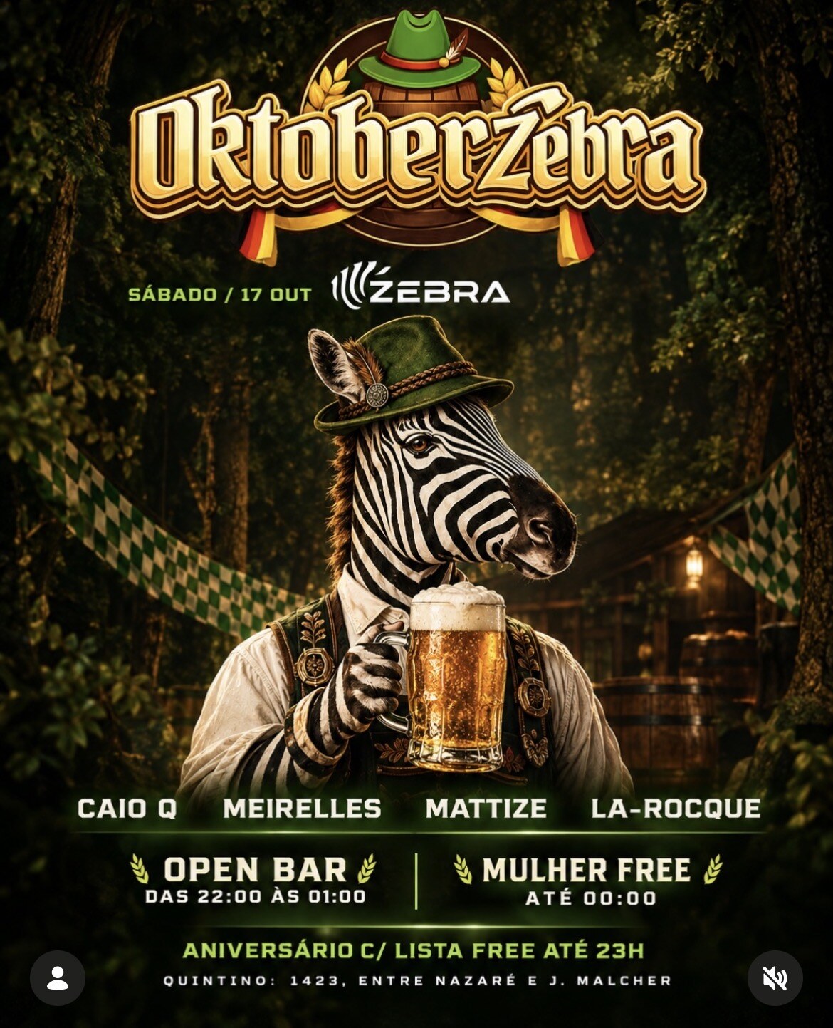 Oktoberfest Zebra