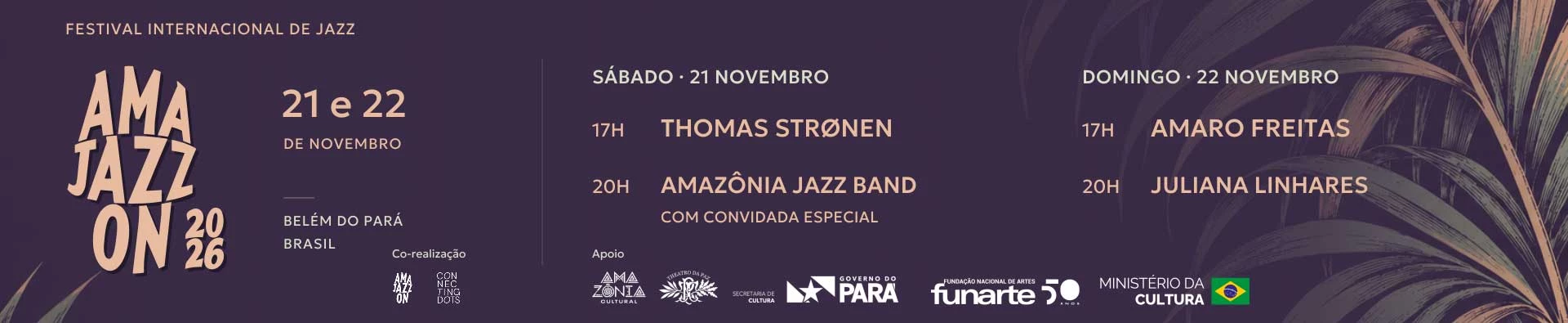 Amajazzon 2026 traz Amaro Freitas e Thomas Strønen ao Theatro da Paz