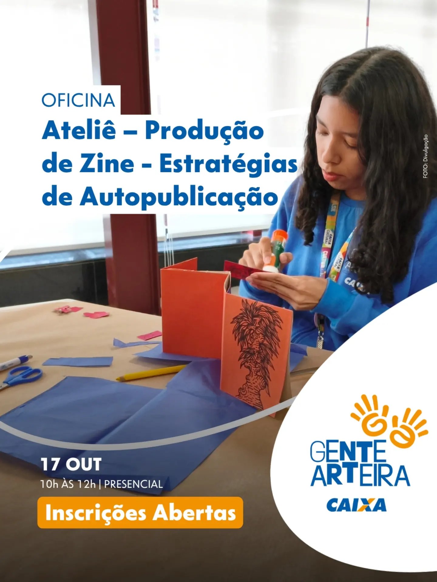 Ateliê gratuito ensina a produzir zines e publicar trabalhos autorais na Caixa Cultural