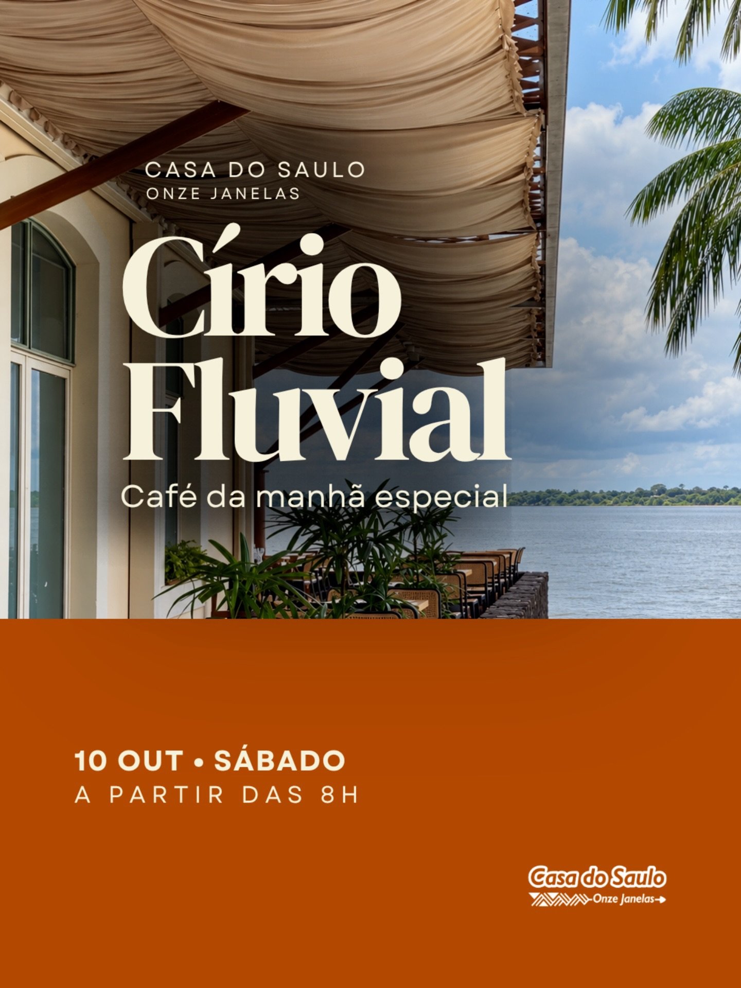 Café da manhã do Círio Fluvial na Casa do Saulo Onze Janelas