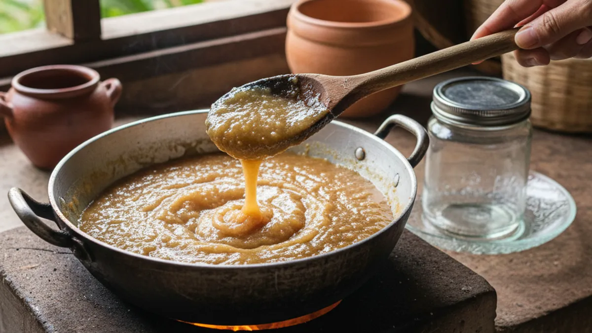Geleia de cupuaçu líquida como acertar o ponto no fogo baixo Geleia de cupuaçu líquida como acertar o ponto no fogo baixo