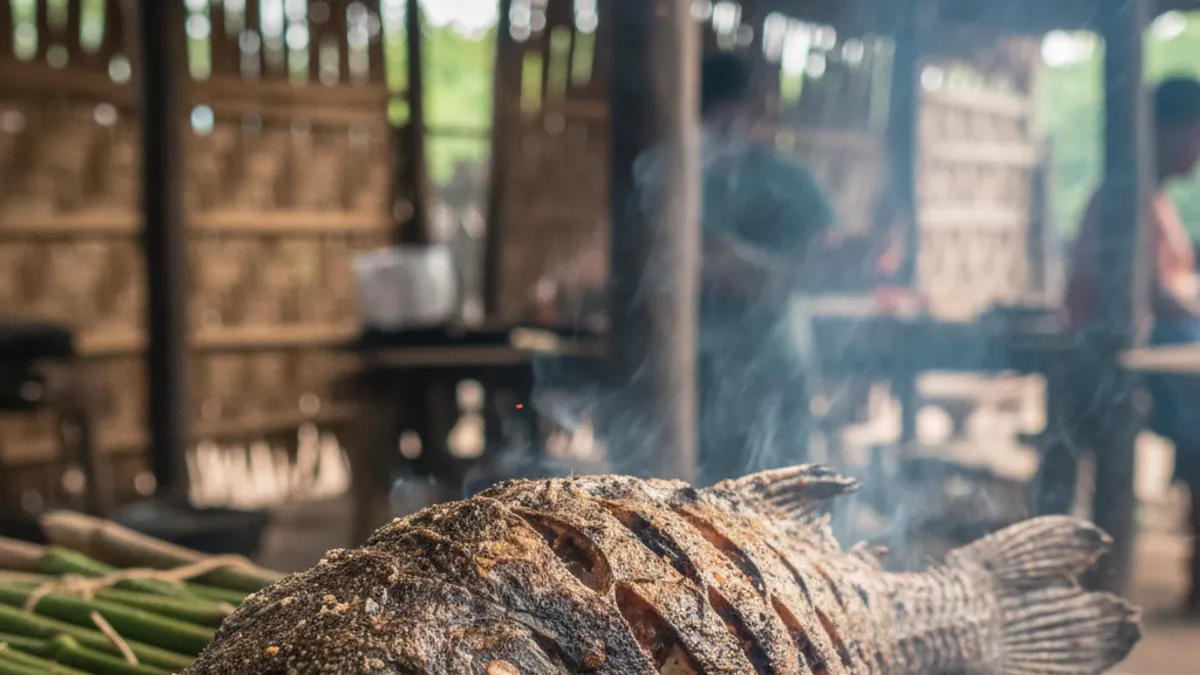 Acari na brasa como preparar o peixe cascudo inteiro Acari na brasa como preparar o peixe cascudo inteiro