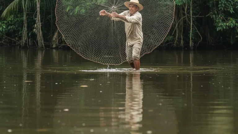 Como tecer e jogar tarrafa nos rios e igarapés do Pará
