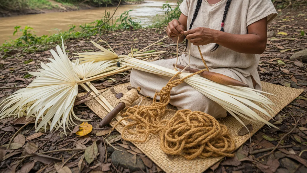 Como a fibra de tucum vira fio na tecelagem amazônica Como a fibra de tucum vira fio na tecelagem amazônica