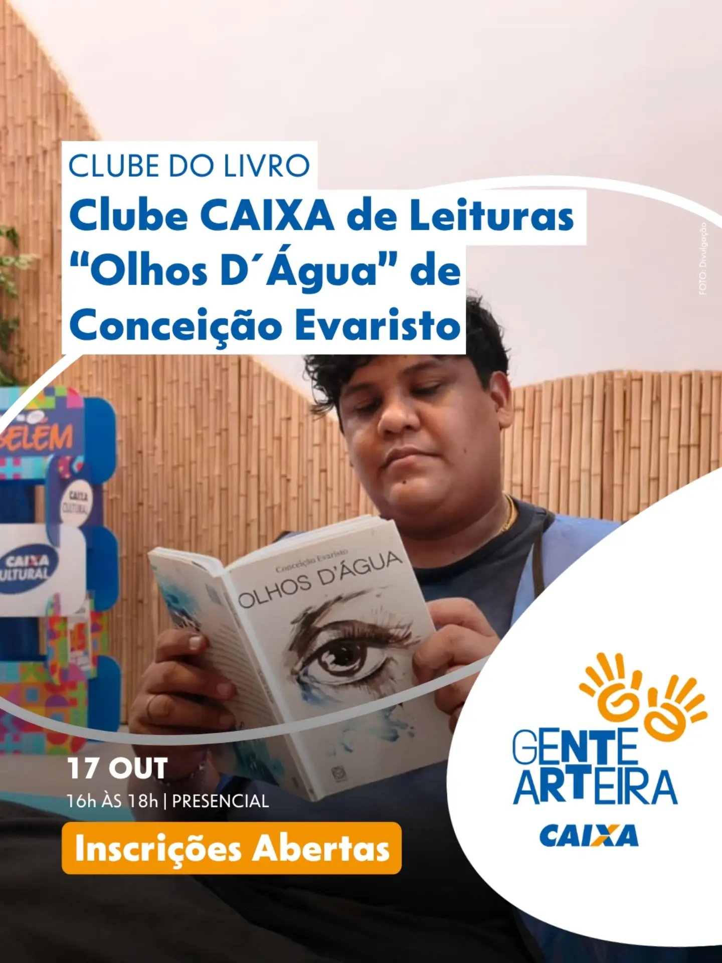 Clube de leitura debate Olhos D’Água, de Conceição Evaristo, na Caixa Cultural Belém