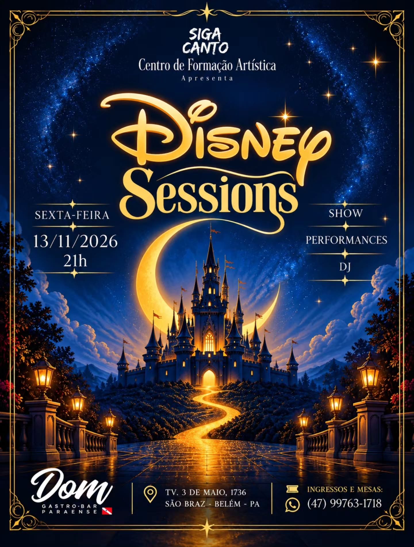 Disney Sessions canta trilhas clássicas da Disney no Dom Gastro Bar