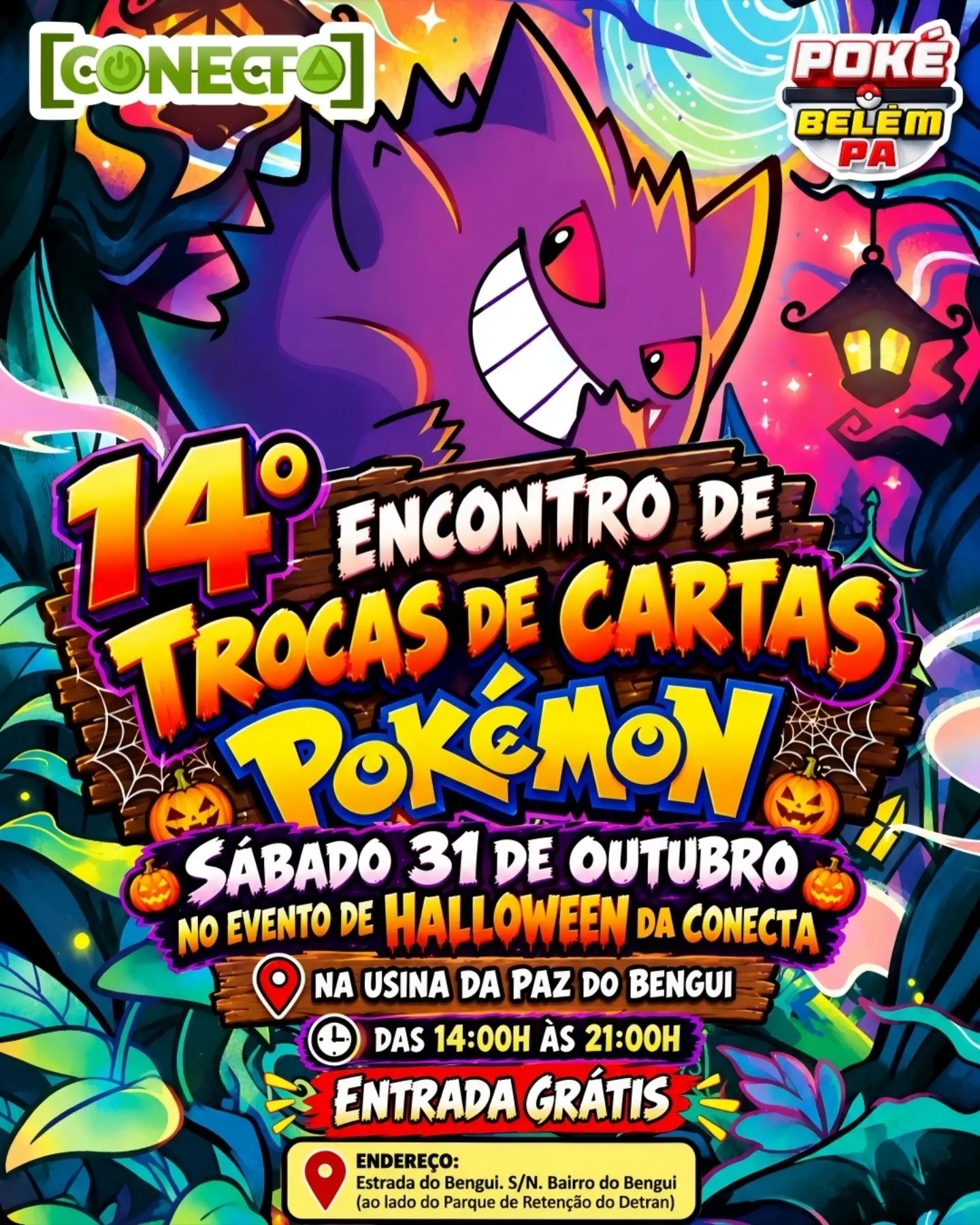 Encontro de trocas de cartas Pokémon tem cosplay e K-pop na Usina da Paz do Bengui
