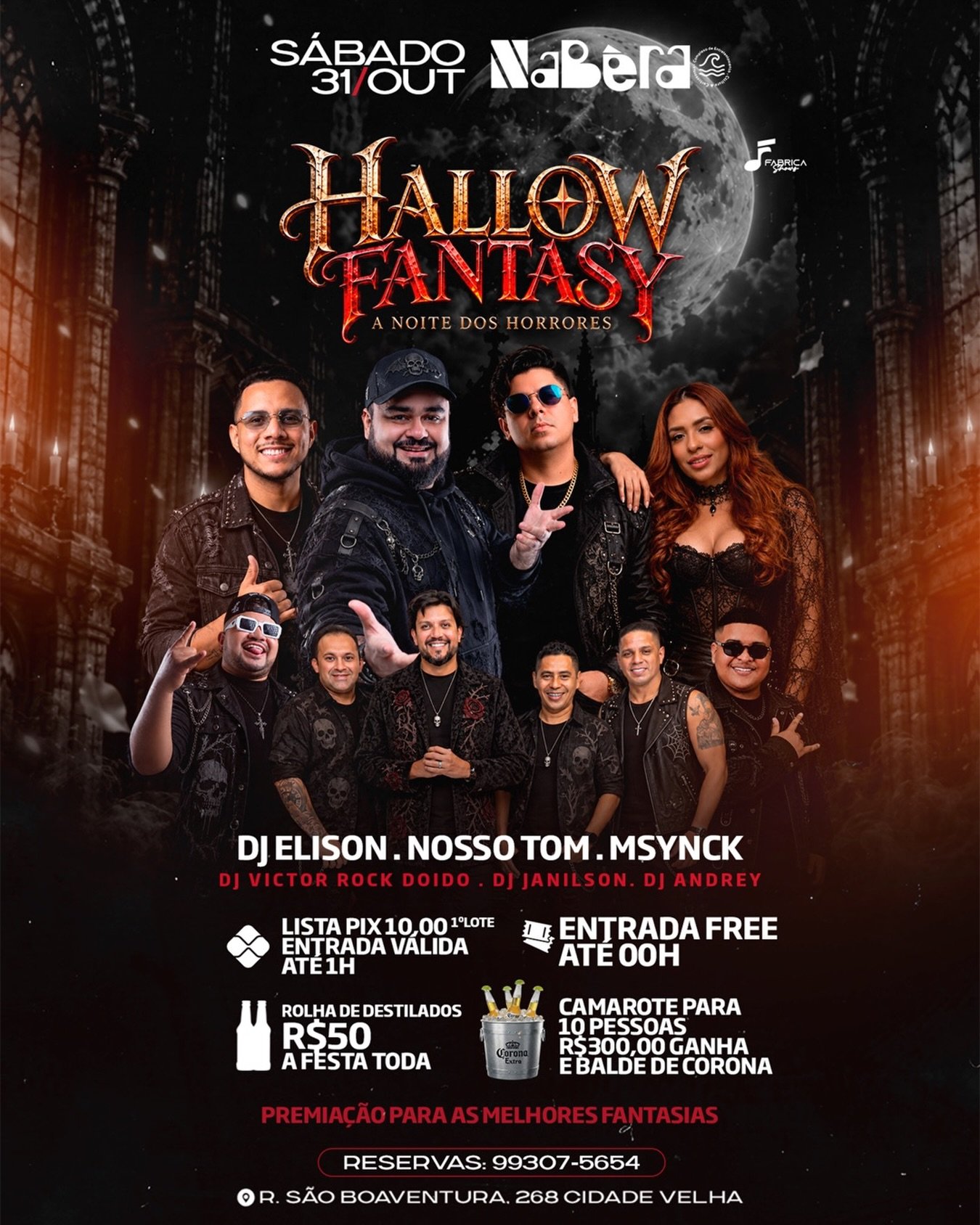 Hallow Fantasy: A Noite dos Horrores, festa de Halloween no Nabêra
