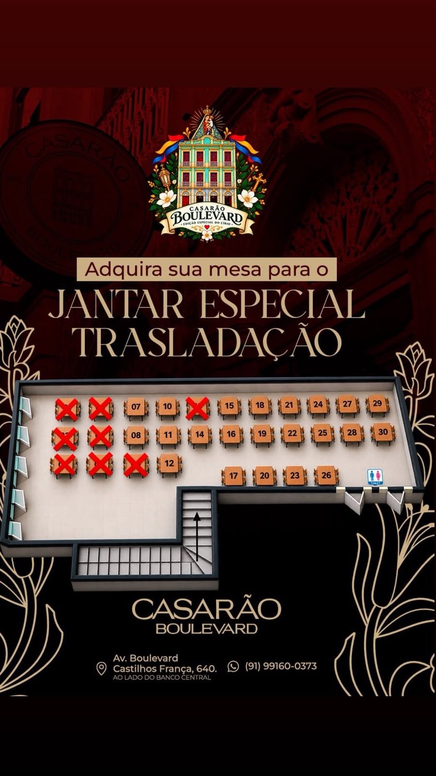 Jantar especial da Trasladação com Pedrinho Cavallero